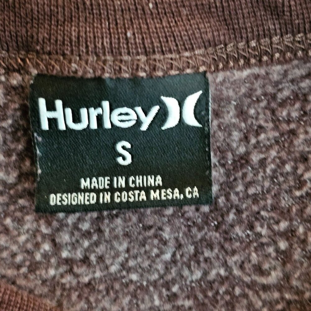 Hurley Sweater Mens Small Red Long Sleeve Crew Neck Thermal Shirt Skater - Picture 4 of 12